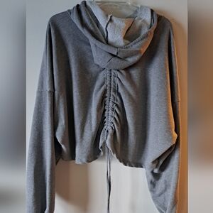 Flirtitude Gray Ruched Hoodie. Bundle And Save On 5 Or More Items! #save #bundle